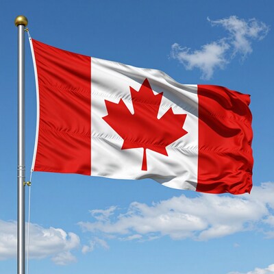 Canadian Flag Waving