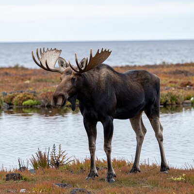 Moose by the Lake