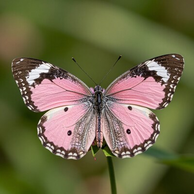 Pink and Brown Butterfly