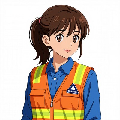 Female Engineer in Safety Vest