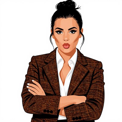 Confident Woman in Blazer