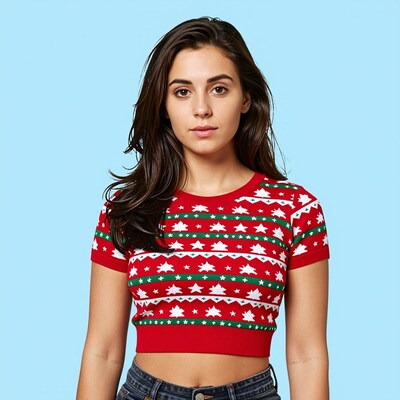 Woman in Christmas Sweater