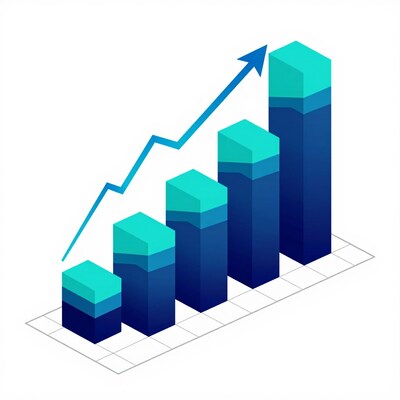 Rising Bar Chart Growth