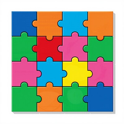 Colorful Puzzle Pieces