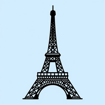 Eiffel Tower silhouette
