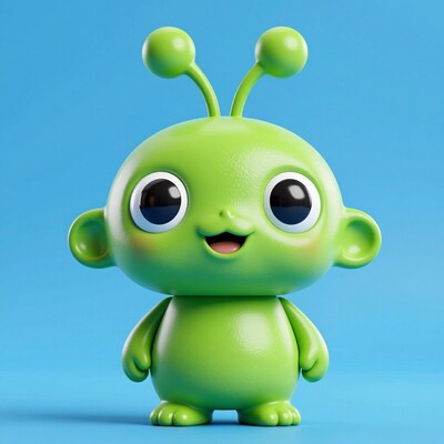 Cute Green Alien Toy