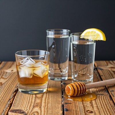 Whiskey Honey Lemon Drink