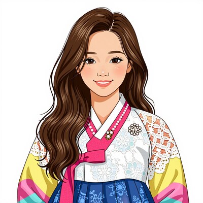 Korean woman in hanbok