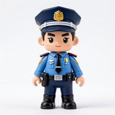 Cartoon Police Officer Toy