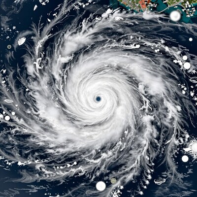 Hurricane Satellite View