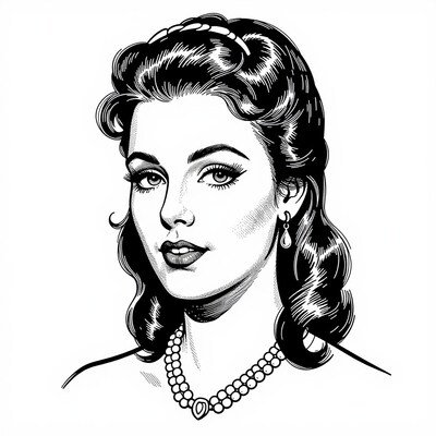 Vintage Woman Portrait