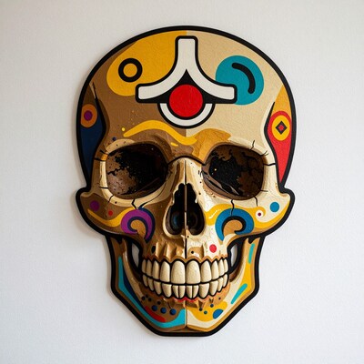 Colorful Mexican Skull Art