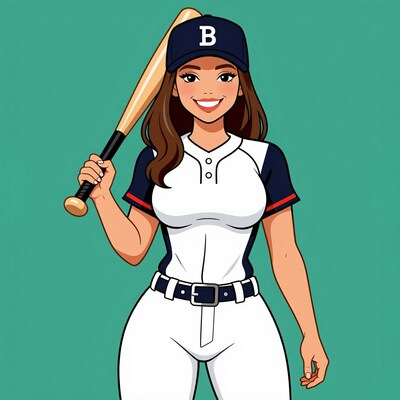 Female Baseball Player