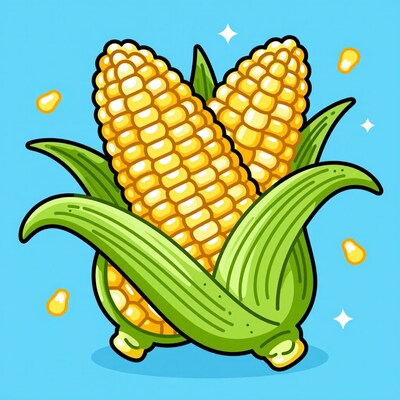 Cartoon Corn Cobs