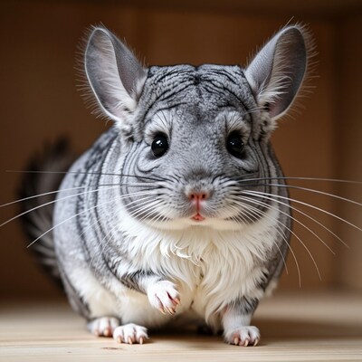 Cute Chinchilla Portrait
