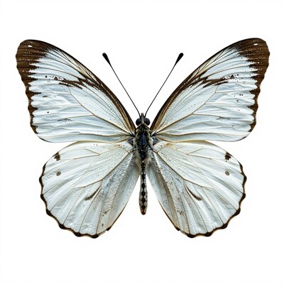 White Butterfly Isolated