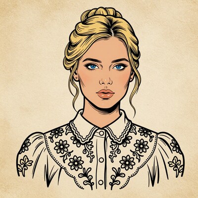 Blonde Woman Portrait