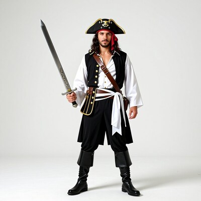 Man in Pirate Costume
