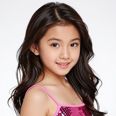 Young Asian girl smiling