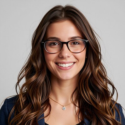 Smiling Woman with Glasses