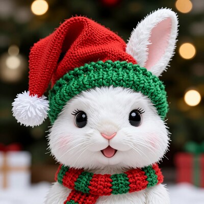 Cute Christmas Bunny