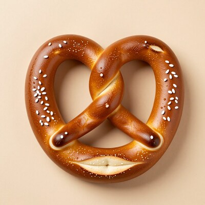 Soft Pretzel with Sesame Seeds