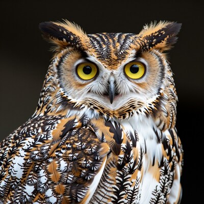 Eurasian Eagle Owl Portrait