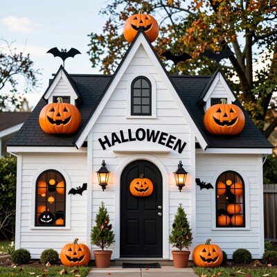 Halloween Decorated House