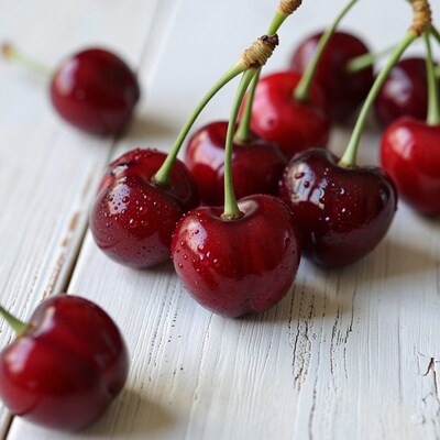 Fresh Red Cherries