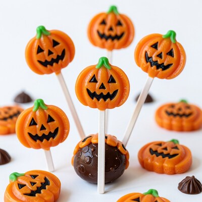 Halloween Pumpkin Cake Pops