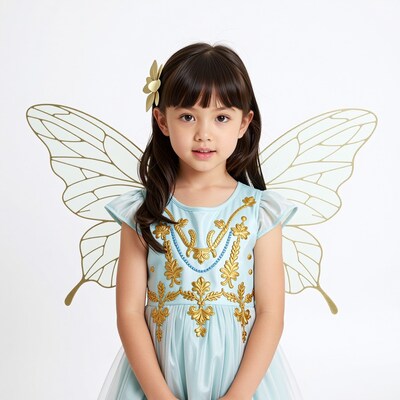 Young Asian girl in fairy costume