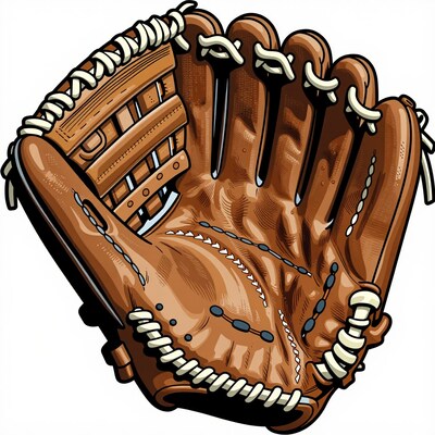 Baseball Glove Illustration