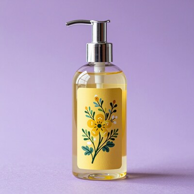 Floral Soap Dispenser