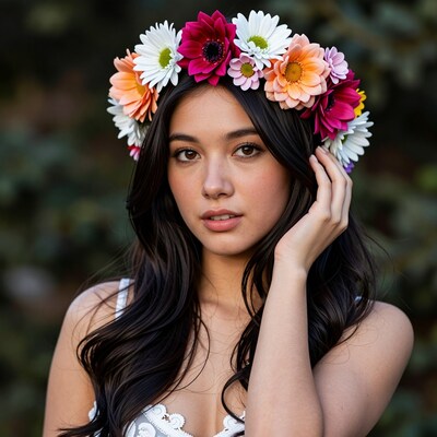 Woman with Flower Crown