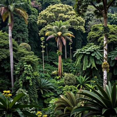 Lush Tropical Jungle Canopy