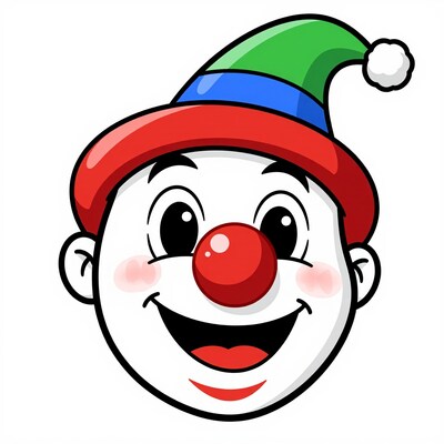 Cartoon Clown Face