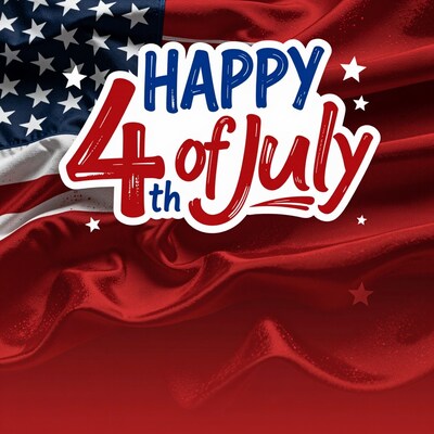 Happy 4th of July American Flag