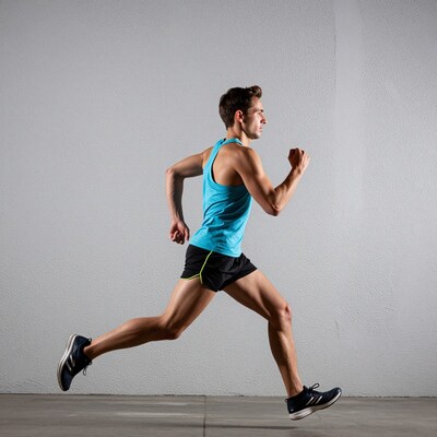 Man running sprint