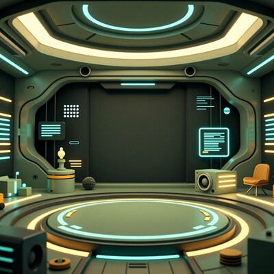 Futuristic Sci-Fi Room