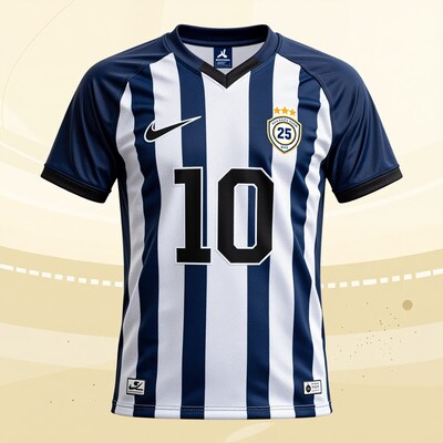 Striped Soccer Jersey 10