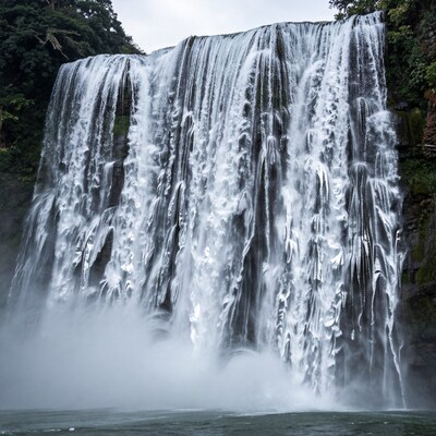 Powerful Waterfall Cascade