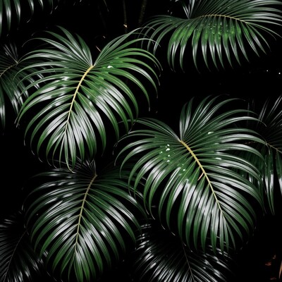Green Palm Leaves