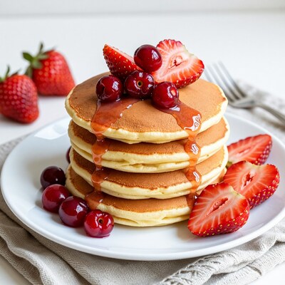 Pancake Stack with Berries