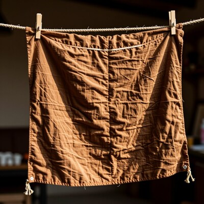 Brown Muslin Cloth Hanging