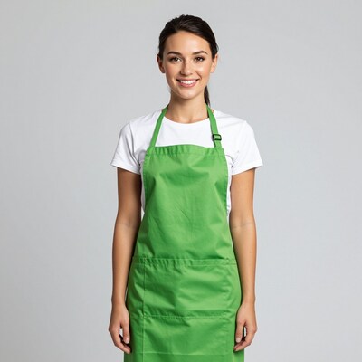 Woman in Green Apron