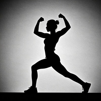 Female Bodybuilder Silhouette