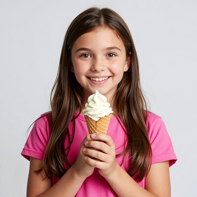 Girl with ice cream cone