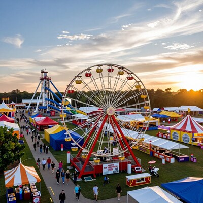 Carnival Ferris Wheel at Sunset