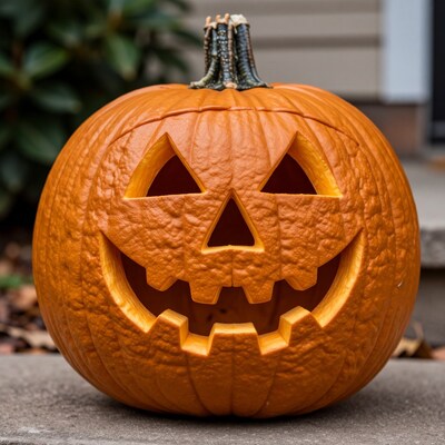 Carved Halloween Pumpkin