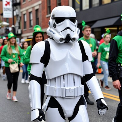 Stormtrooper in St Patrick's Day Parade